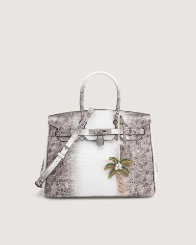 شنطة همس النسائية عملية بلون بيج وبني