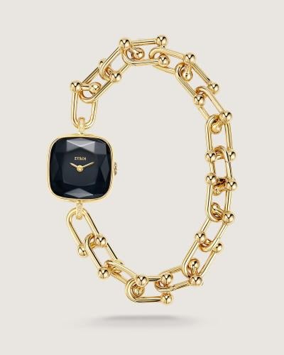 ساعة زينة النسائية ستيل بلون ذهبي