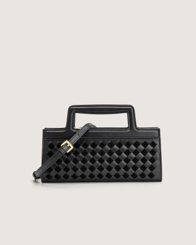 شنطة فيوريا النسائية جلد بلون أسود