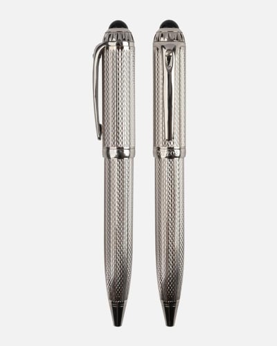 طقم هدية لكل رجل يهتم بأناقته بلون فضي