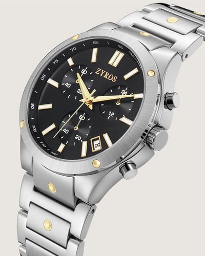 ساعة لحظة الرجالية تعزز أناقتك بلون فضي