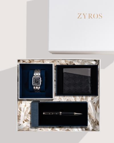 ساعة ومحفظة وقلم هدية رجالية فاخرة