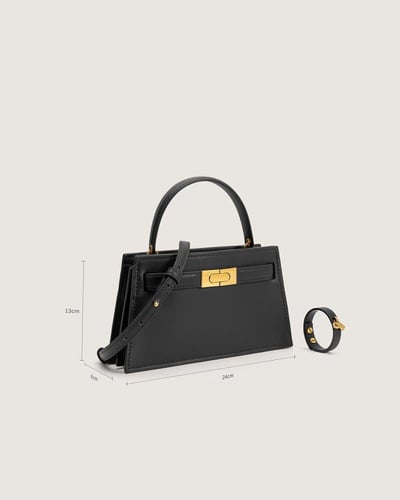 شنطة دفء النسائية جلد بلون أسود