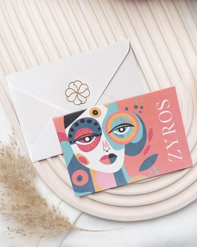 كرت اهداء بتصميم جذاب