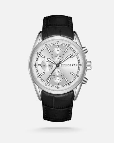 ساعة حضور الرجالية بلون أسود