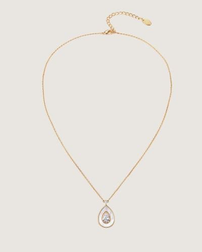 سلسلة نسائية بتصميم عصري بلون ذهبي