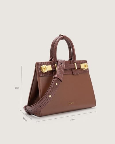 شنطة شمس النسائية جلد بلون بني