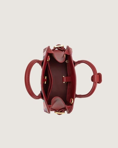 شنطة زهر النسائية جلد بلون عودي