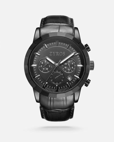 ‎ ساعة رجالية كلاسيك بلون أسود