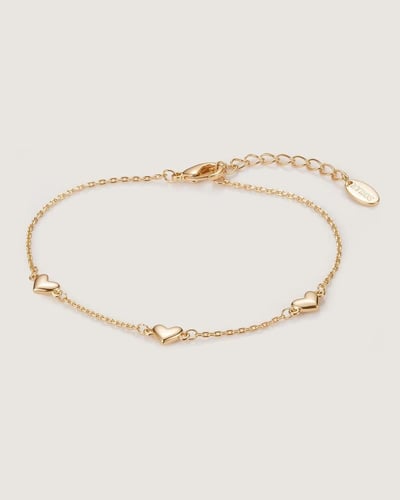 هدية نسائية ساعة واساور بلون ذهبي