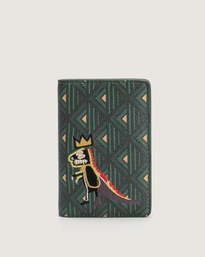 محفظة مميزة من الجلد باللون الأخضر