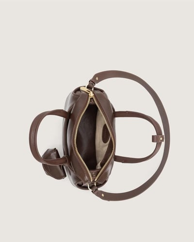 شنطة ماريا النسائية جلد بني