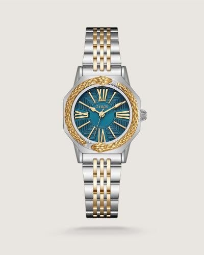 ساعة لوميير النسائية ستيل بلون ذهبي وفضي