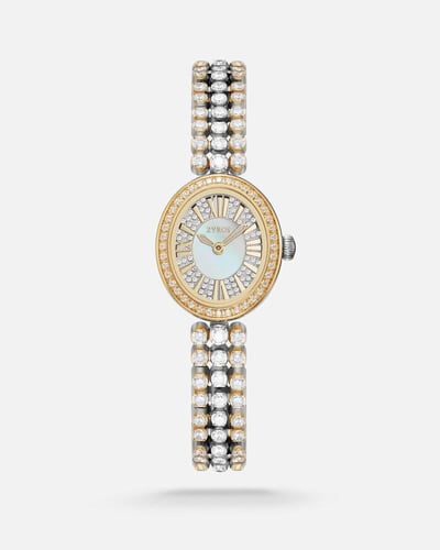 هدية نسائية ساعة وطقم زركون لمناسباتك المهمه