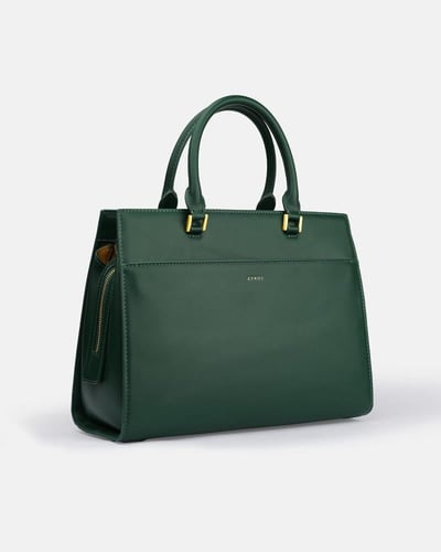 شنطة نسائية بحجم متوسط من الجلد بلون أخضر