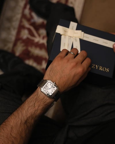 ساعة وميض الرجالية ستيل بلون فضي