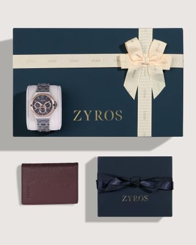 بوكس هدية رجالية من ساعة ومحفظة