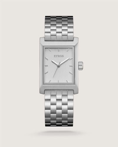 ساعة ثقة الرجالية ستيل بلون فضي