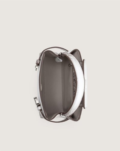 شنطة أوريفين النسائية جلد بلون بيج وبني