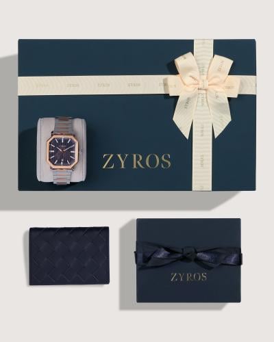 هدية رجالية لطله أنيقة ساعة ومحفظة