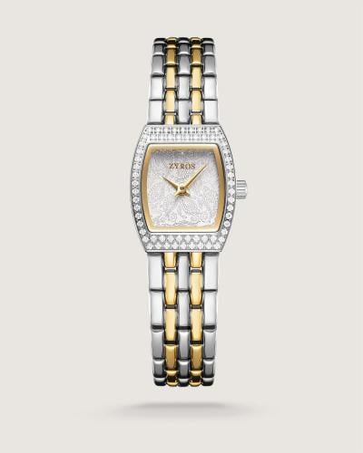 ساعة ميلاف النسائية ستيل بلون ذهبي وفضي