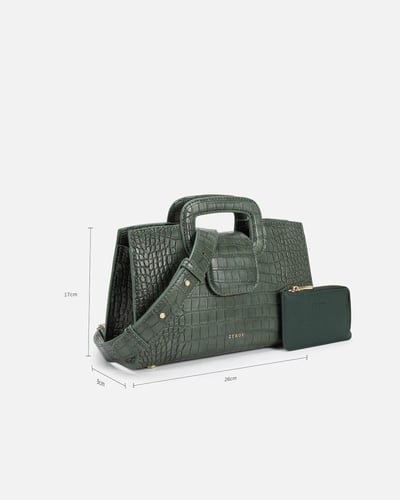 شنطة نسائية تعبر عن الأناقة بلون أخضر