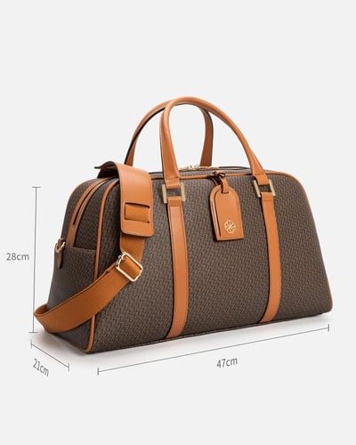 شنطة للجنسين بتصميم عملي بلون بني