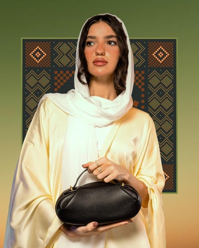 شنطة حُلم النسائية جلد بلون أسود