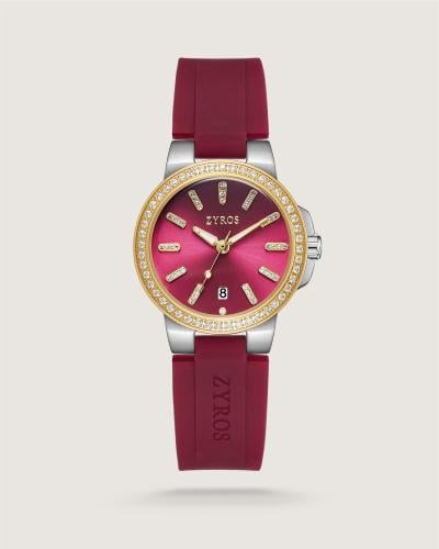 ساعة عطاء النسائية ربل بلون عودي