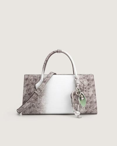 شنطة ألما النسائية جلد بلون بني وبيج