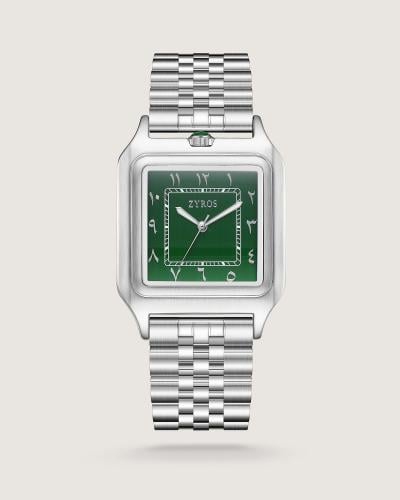 ساعة النخبة الرجالية ستيل فضي