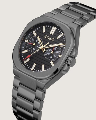 ساعة ليث الرجالية ستيل بلون رمادي