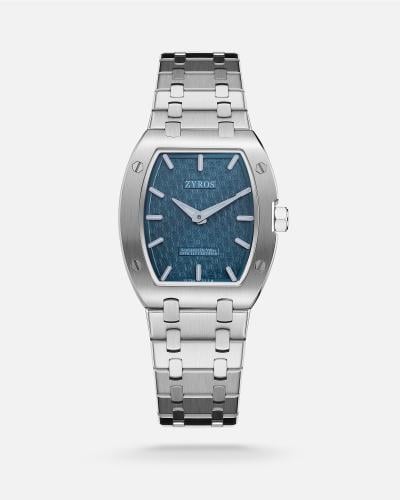 ساعة ستيل كرافت الرجالية بلون فضي