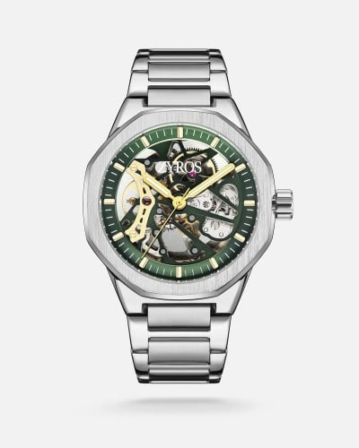 ساعة رجالية اتوماتيك ستيل باللون الفضي