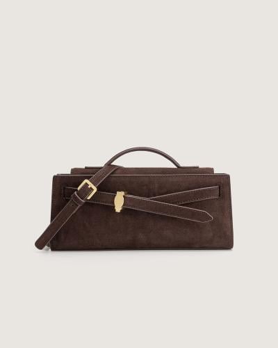 شنطة مروج النسائية مخمل بلون بني