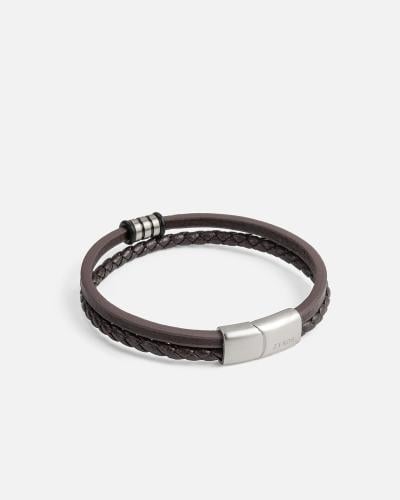 اسوارة بتصميم ملتف باللون البني