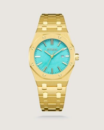 ‎ ساعة نسائية من الستيل بلون ذهبي