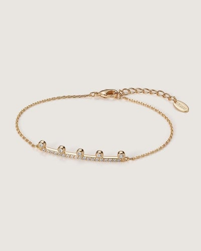 هدية نسائية ساعة واساور بلون ذهبي