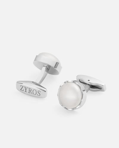 كبك رجالي بتصميم فاخر بلون فضي