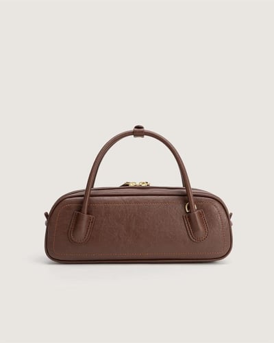 شنطة ثالورا النسائية جلد بلون بني