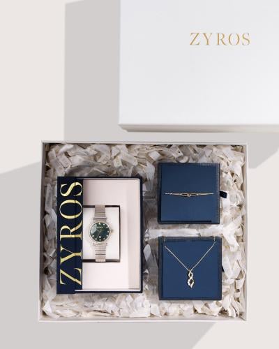 هدية نسائية ساعة مع سلسال واسوارة