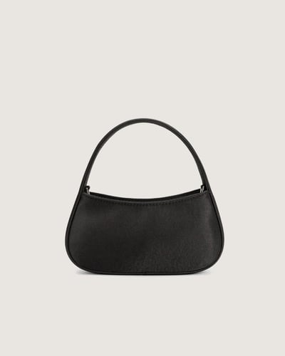 شنطة نسائية لمناسباتك من القماش بلون أسود