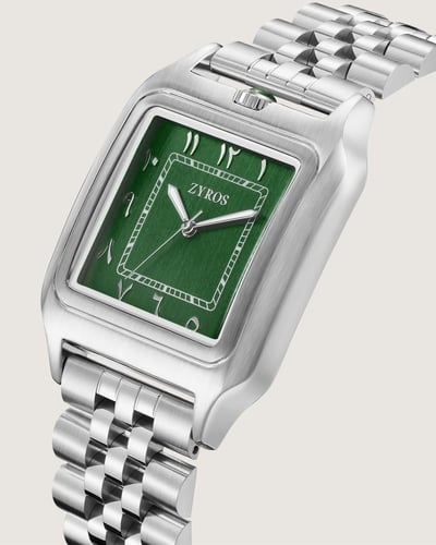 ساعة النخبة الرجالية ستيل فضي