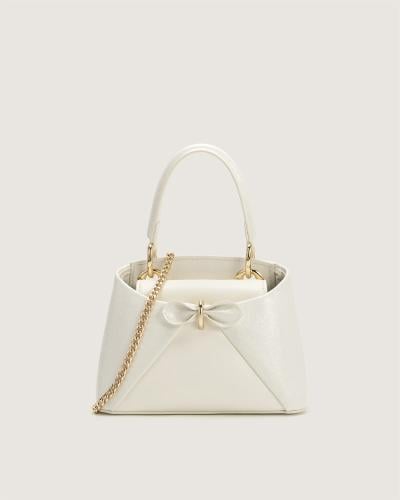 Basira Women's Leather Bag in White