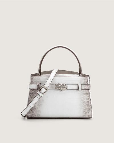 شنطة أوريفين النسائية جلد بلون بيج وبني