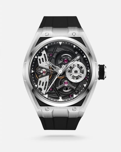 ساعة رجالية مميزة باللون الأسود