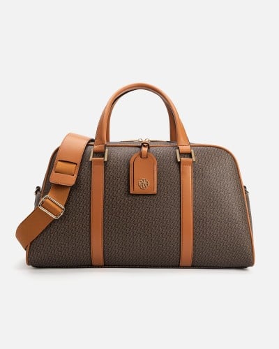 شنطة للجنسين بتصميم عملي بلون بني