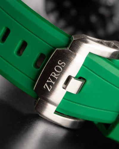 ساعة رجالية ربل باللون الأخضر