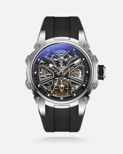 ساعة رجالية كلاسيك باللون الأسود