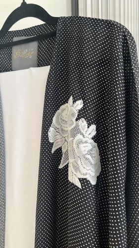 كريب بشت اسود منقط خفيف